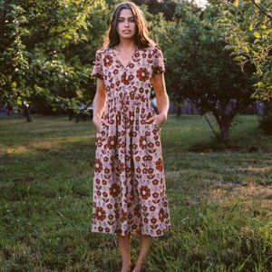 Christy Dawn Ruby Faux Wrap Floral Maxi Dress
